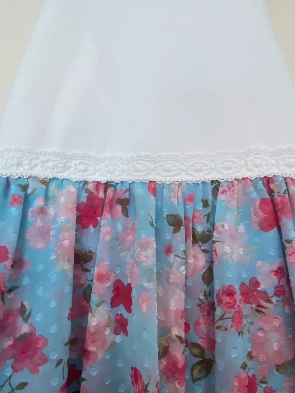 Speechless White and Aqua Floral Dress